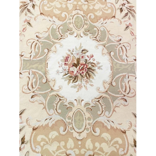 91 - FINE SAVONNERIE DESIGN NEEDLEPOINT CARPET, 270cm x 182cm.