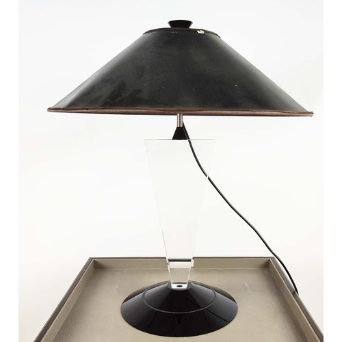 442 - TABLE LAMP, Art Deco style, with shade, 70cm H.