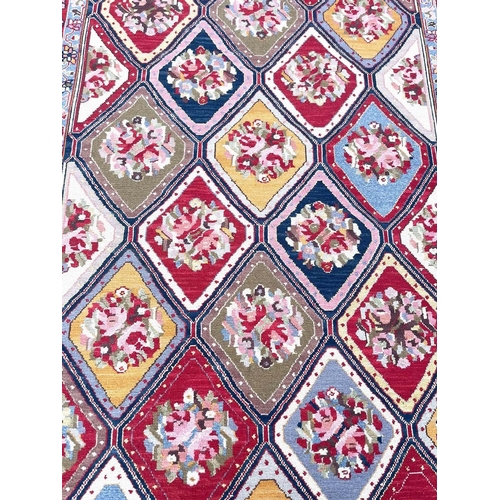 72 - PERSIAN QASHQAI SOUMAK CARPET, 278cm x 176cm.