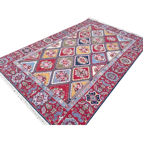 72 - PERSIAN QASHQAI SOUMAK CARPET, 278cm x 176cm.