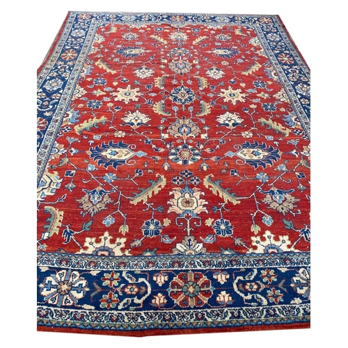 73 - ANTIQUE PERSIAN ZIEGLER CARPET, 300cm x 215cm.