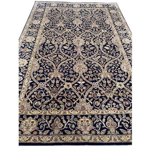 81 - FINE LAHORE SAFAVID DESIGN CARPET, 275cm x 180cm.