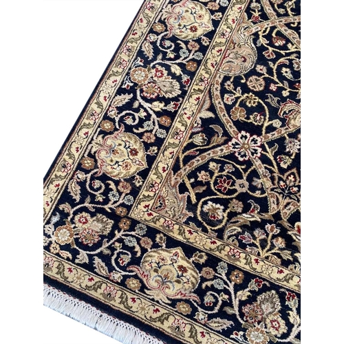 81 - FINE LAHORE SAFAVID DESIGN CARPET, 275cm x 180cm.