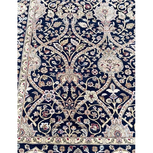 81 - FINE LAHORE SAFAVID DESIGN CARPET, 275cm x 180cm.