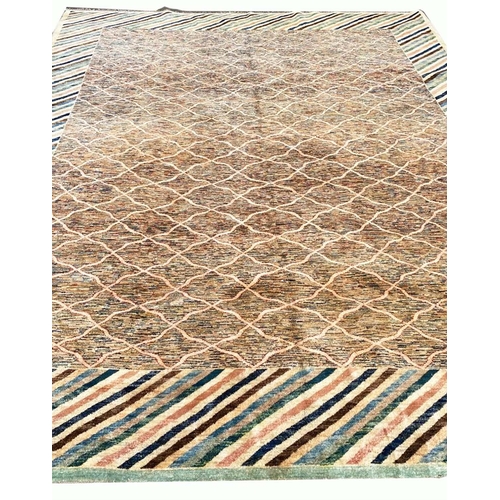 65 - CONTEMPORARY GABBEH CARPET, 340cm x 270cm.