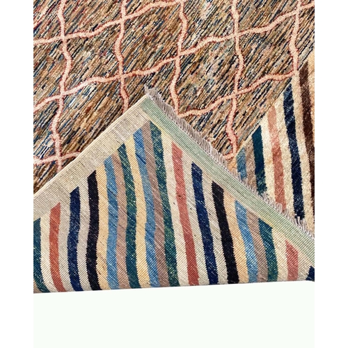 65 - CONTEMPORARY GABBEH CARPET, 340cm x 270cm.