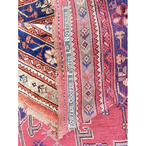 67 - ANTIQUE TURKISH OUSHAK CARPET, 430cm x 345cm.