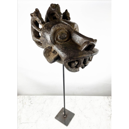 33 - BAMILEKE MASK, Cameroon. 100cm H