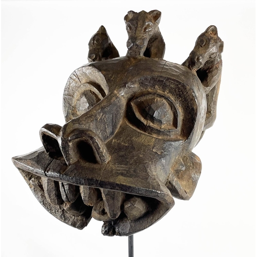 33 - BAMILEKE MASK, Cameroon. 100cm H