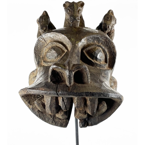 33 - BAMILEKE MASK, Cameroon. 100cm H