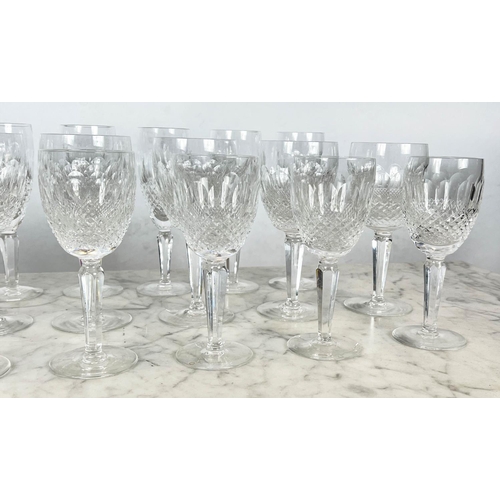 41 - WATERFORD CUT CRYSTAL 'COLLEEN' GLASSES, three sets of eight including champagne, white wine and cla... 