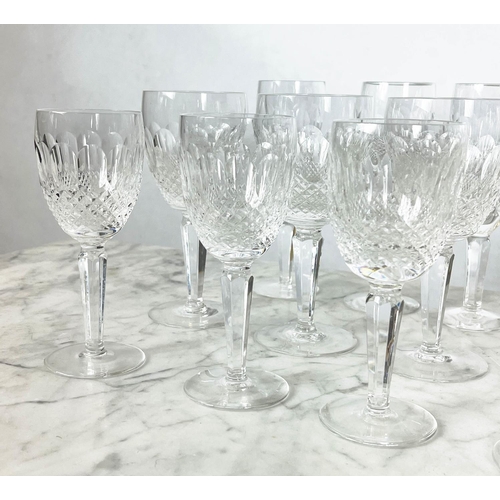 41 - WATERFORD CUT CRYSTAL 'COLLEEN' GLASSES, three sets of eight including champagne, white wine and cla... 