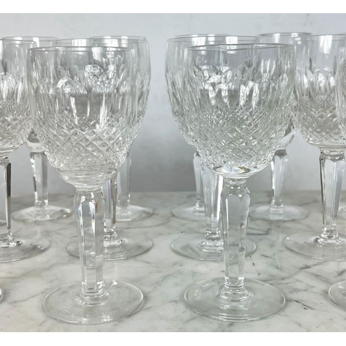 41 - WATERFORD CUT CRYSTAL 'COLLEEN' GLASSES, three sets of eight including champagne, white wine and cla... 