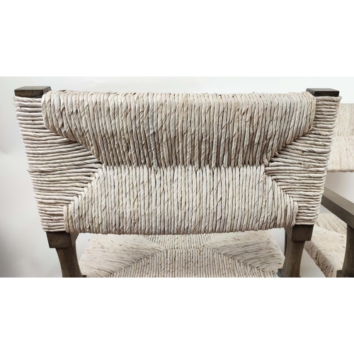 573 - PAOLO MOSCHINO PALM CHAIRS, a set of four, 60cm x 55cm x 91cm. (2)