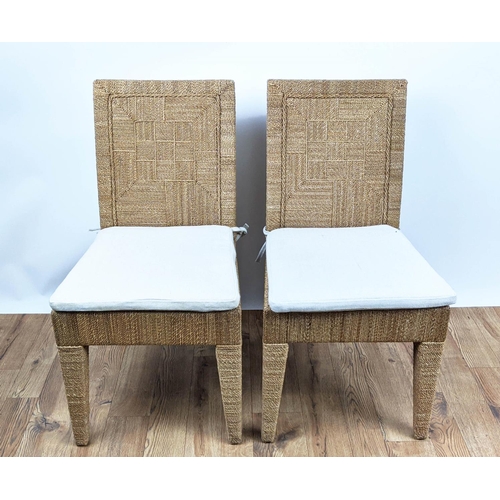 585 - PALECEK WOODSIDE DINING CHAIRS, a set of five, 86cm H. (5)