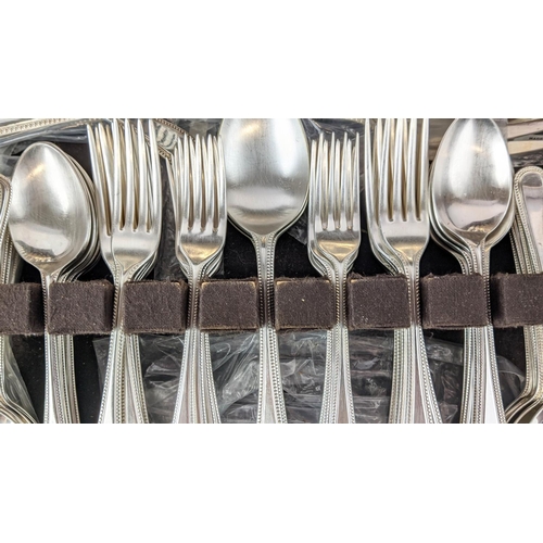 68 - A HARRODS SILVER-PLATED CANTEEN OF CUTLERY, cased, of EPNS A1 grade, comprising twelve place setting... 