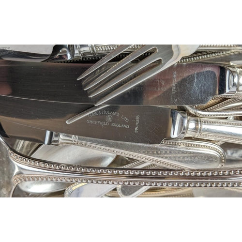 68 - A HARRODS SILVER-PLATED CANTEEN OF CUTLERY, cased, of EPNS A1 grade, comprising twelve place setting... 