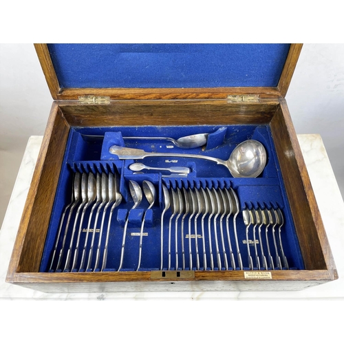 11 - MAPPIN AND WEBB CANTEEN OF CUTLERY, eighty four piece, including pieces by Joseph Rodgers and Sons a... 