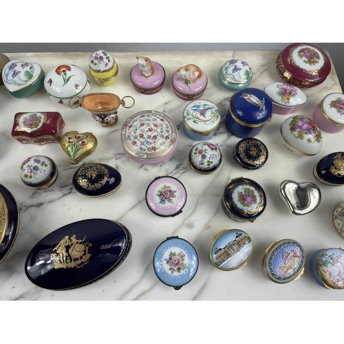 95 - ENAMELLED PILL BOXES, various makers, including moorcroft, halcyon days, a Tiffany silver example, F... 