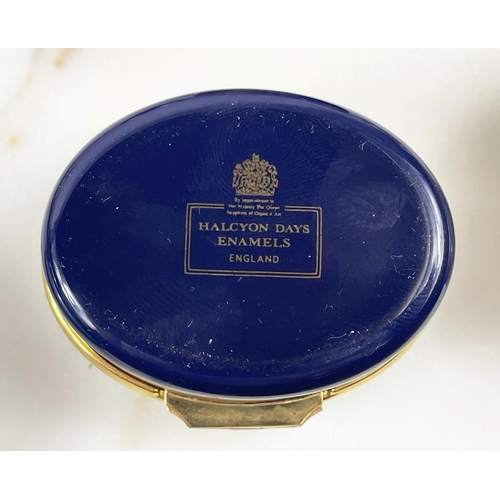 95 - ENAMELLED PILL BOXES, various makers, including moorcroft, halcyon days, a Tiffany silver example, F... 