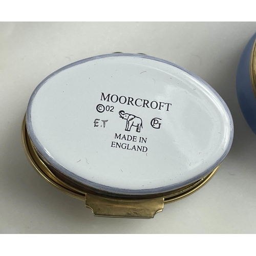 95 - ENAMELLED PILL BOXES, various makers, including moorcroft, halcyon days, a Tiffany silver example, F... 