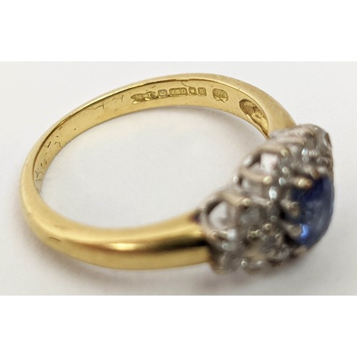 77 - FOUR VARIOUS DRESS RINGS, comprising a 22ct gold wedding band, ring size Q½, 4.64 grams; a 9ct gold ... 