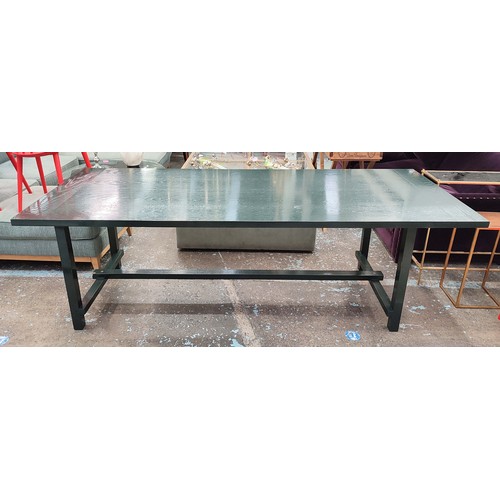 341 - DINING TABLE, 90cm x 230cm, from Another Country characterised by strong, architectural lines and co... 