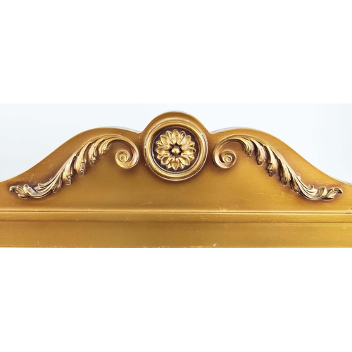 335 - WALL MIRRORS, a pair, in the Victorian aesthetic style, gilt frames with moulded decoration, beveled... 