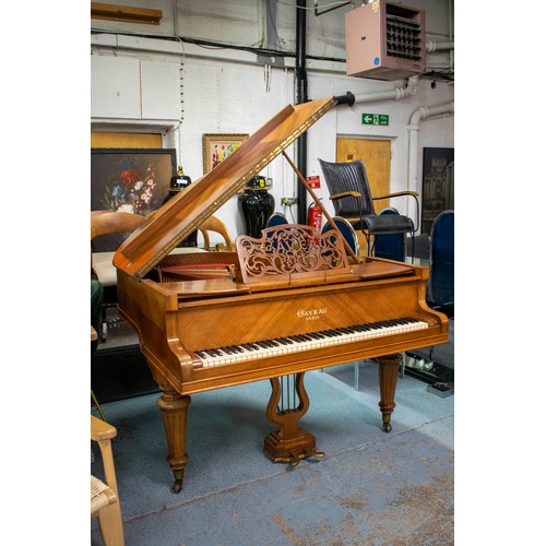 633 - GAVEAU BABY GRAND PIANO, circa 1920, French walnut, 141cm x 147cm D. (2)