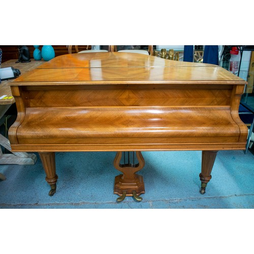 633 - GAVEAU BABY GRAND PIANO, circa 1920, French walnut, 141cm x 147cm D. (2)