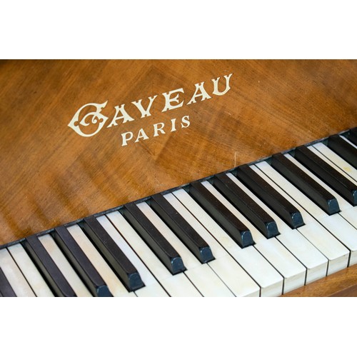 633 - GAVEAU BABY GRAND PIANO, circa 1920, French walnut, 141cm x 147cm D. (2)