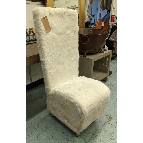 400 - VG NEWTREND CHAIR, 120cm H x 45cm W, in a faux fur finish.