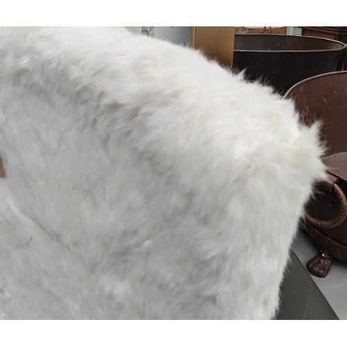 400 - VG NEWTREND CHAIR, 120cm H x 45cm W, in a faux fur finish.