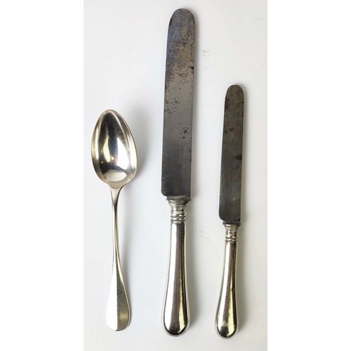 49 - CHRISTOFLE CANTEEN OF CUTLERY, early 20th century, comprising 12 dinner forks, 11 dinner knives, 12 ... 