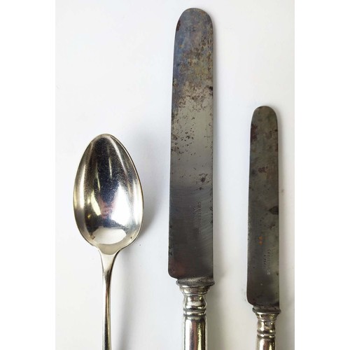 49 - CHRISTOFLE CANTEEN OF CUTLERY, early 20th century, comprising 12 dinner forks, 11 dinner knives, 12 ... 