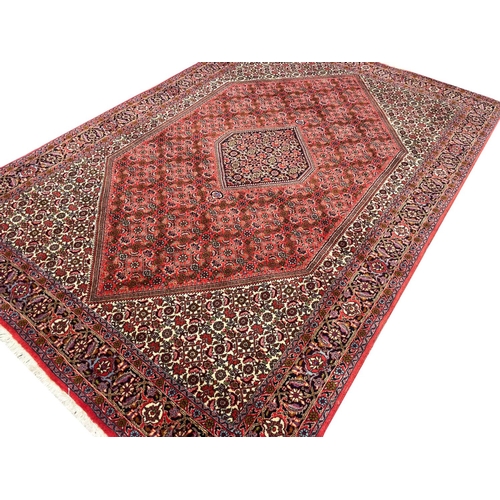 100 - FINE PERSIAN BIJAR CARPET, 252cm x 173cm.