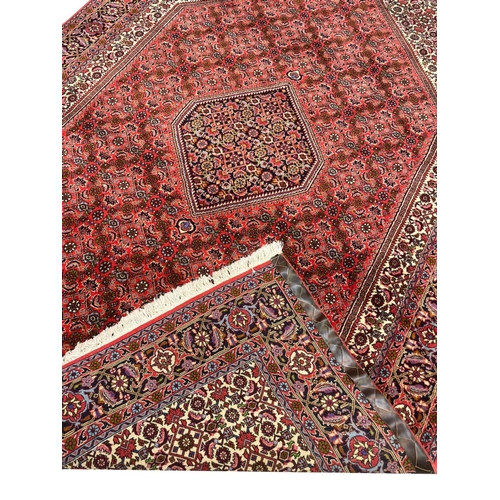 100 - FINE PERSIAN BIJAR CARPET, 252cm x 173cm.