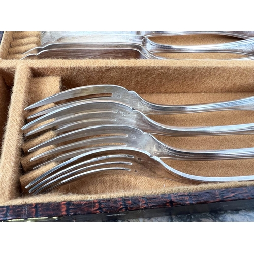 15 - QUANTITY OF FRENCH SILVER PLATED FLATWARE, including a Christofle ladle, animal knife rests and vari... 