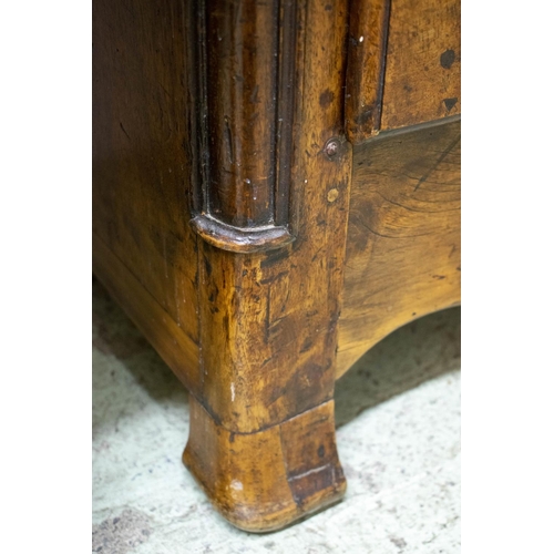 248 - ARMOIRE, 130cm W x 201cm h x 61cm D, early 19th century French walnut, a pair of doors with shaped p... 