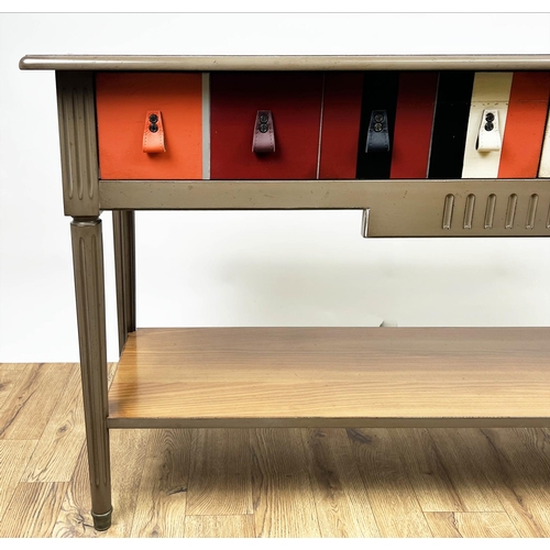 388 - GRANGE CONSOLE TABLE, 76cm H x 142cm x 40cm.