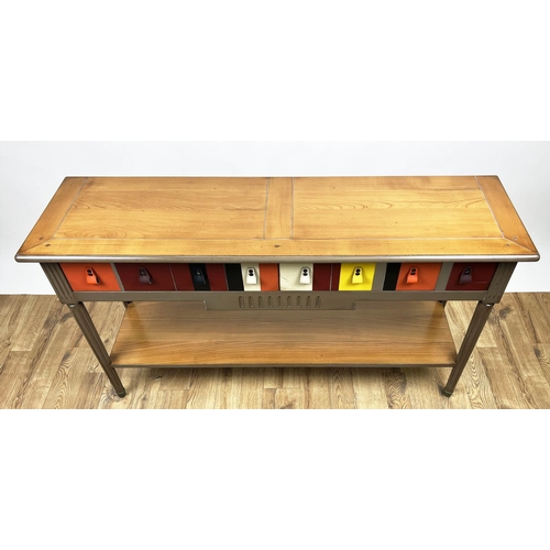 388 - GRANGE CONSOLE TABLE, 76cm H x 142cm x 40cm.