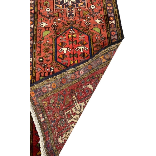 84 - PERSIAN KARAJA LONG RUNNER, 481cm x 80cm.