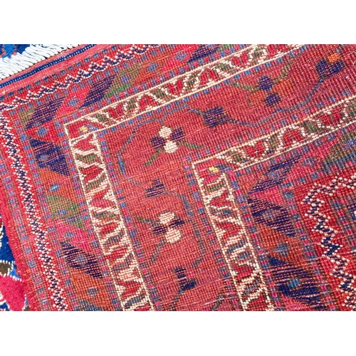 87 - ANTIQUE QASHQAI CARPET, 290cm x 200cm.