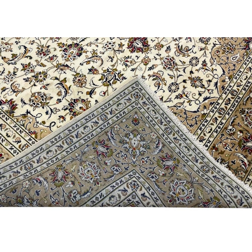 94 - FINE PERSIAN KIRK KASHAN CARPET, 338cm x 250cm.