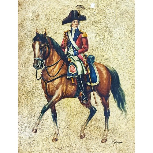 41 - CAVALRY PRINTS, a set of ten, gilt frames, 40cm x 31cm. (10)