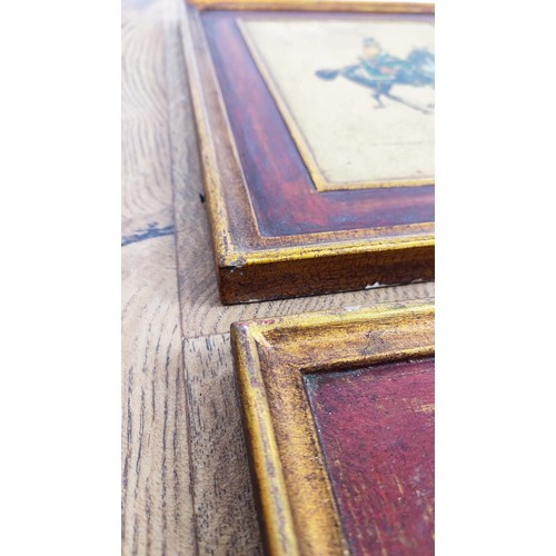 41 - CAVALRY PRINTS, a set of ten, gilt frames, 40cm x 31cm. (10)