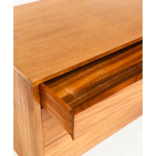 296 - CHEST BY RICHARD HORNBY FOR EGNE LADGE, 1960-s afromosia with six short drawers and recessed handles... 