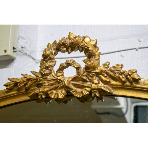 208 - OVERMANTEL, 125cm H x 104cm, Victorian style giltwood.