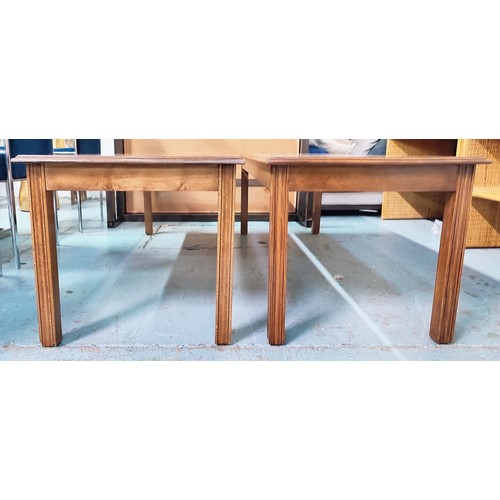 439 - WILLIAM L MACLEAN LOW TABLE, and two others, to unsigned match, 150cm x 55cm x 49cm.