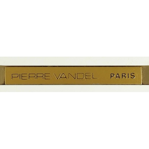 320 - PIERRE VANDEL SIDE CABINET, 91cm x 71cm H x 45cm, cream finish, bears plaque.